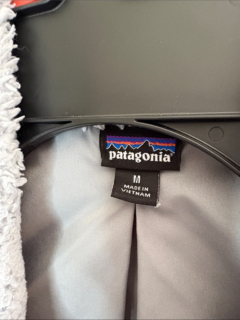 Patagonia Light Gray Fleece Vest with Logo - Picture 2 of 9